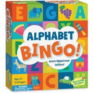 Alphabet Bingo! Letter Learning Educational Board Game for 2 to 6 Kids Ages 4+